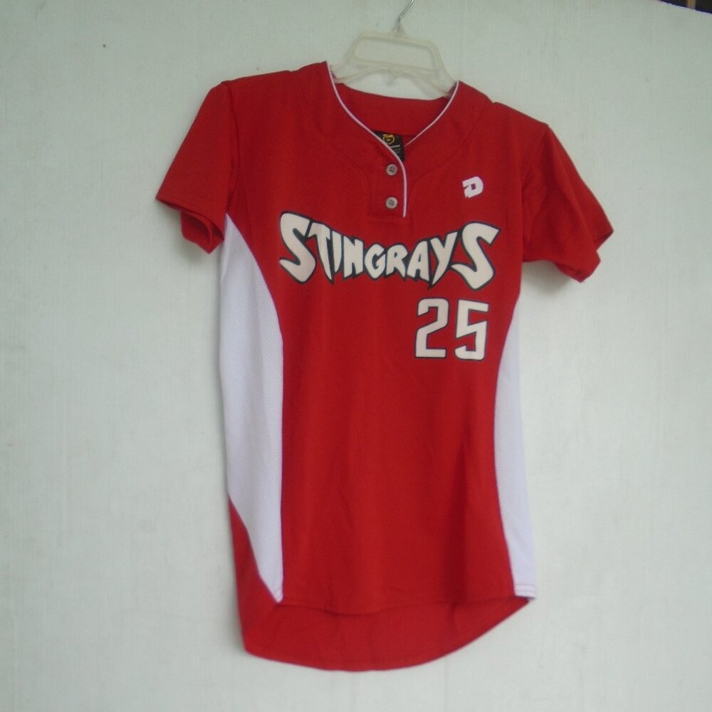 DeMarini Women's Stingrays 25 Jersey Size L Red/White